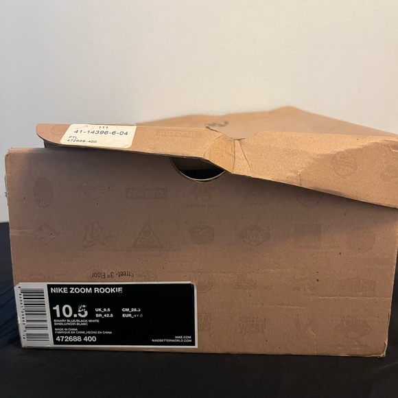 Nike Zoom Rookie “Binary Blue/Black-White” Size 10.5 Men - Picture 2 of 10